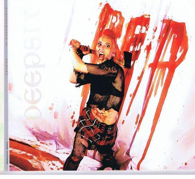 DEEPSIX red CD -2016- digipak 300 painos rixu psychobilly