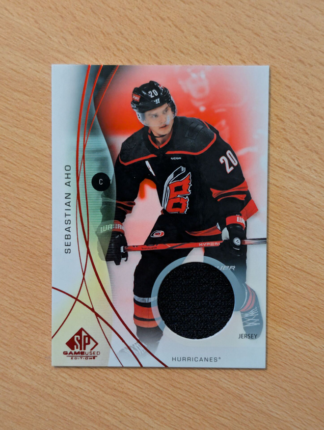 2024-25 SP Game Used Sebastian Aho Red Jersey