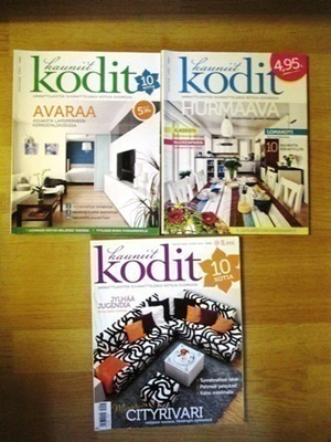 KAUNIIT KODIT- lehtiä. 1,00€ kpl
