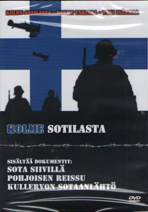 kolme sotilasta	(78 202)	UUSI	-FI-		DVD				3 dokumenttia n.3
