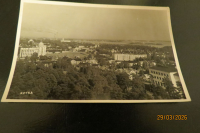 KOTKA 1946 KULKENUT KORTTI