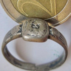 VANHA Sormus Sotainvaliidien Hyväksi Hopeaa 1940 Koko n.22mm - pikkukuva 1