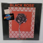 BLACK ROSE - LIVE BY IT M-/EX+ SUOMI 1984 LP - pikkukuva 1