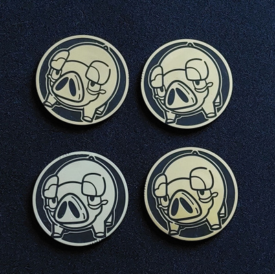 Lechonk Pokemon coins 4kpl