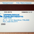 Neitoperhonen - Savonlinnan Puhelinyhdistys - pikkukuva 2