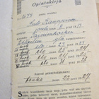 VANHA Opintokirja + 2 Todistusta Tainionkoski Imatra 1920-l - pikkukuva 2