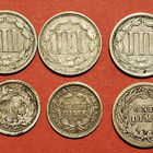 USA hopeaa 1858,1872, 1910 + 5 Cents 1866, 1867, 1868 (KD4) - pikkukuva 2