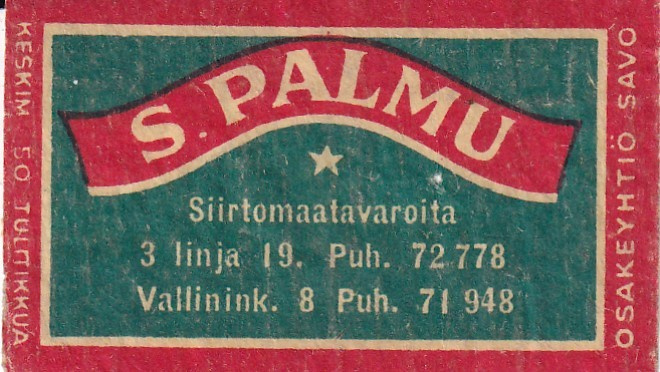 Helsinki, S. Palmu, 3 Linja, Vallink.8     b586