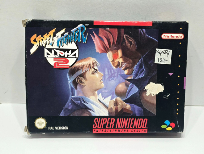 SNES - Street Fighter Alpha 2 laatikko (ei peliä)