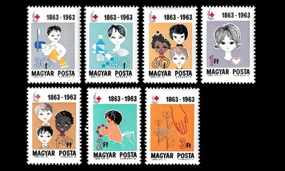 Unkari 1944-50 ** Punainen Risti 100v (1963)