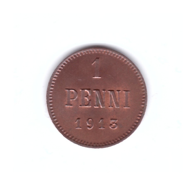 Suomi 1 Penni 1913 Leimakiiltoinen