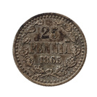 Autonomian aika 25 penniä 1865 Aleksanteri II - pikkukuva 1