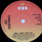 7" ART GARFUNKEL - Since I Don't Have You - single 1979 EX - pikkukuva 1