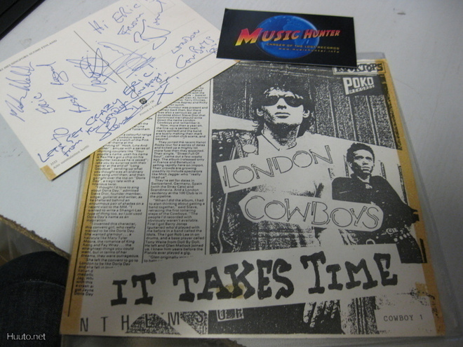LONDON COWBOYS - IT TAKES TIME 7'' SINGLE + NIMMARIKORTTI!