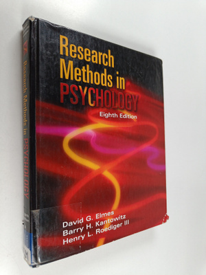 David G. Elmes : Research methods in psychology