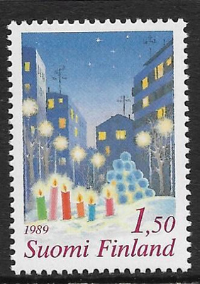Joulu 1,50mk 1989 (LAPE 1093) **