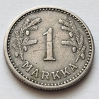 1 mk, circ, v . 1929 CuNi, päällelyönti - pikkukuva 2