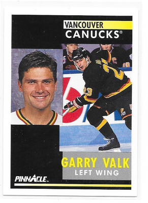 1991-92 Pinnacle #291 Garry Valk Vancouver Canucks