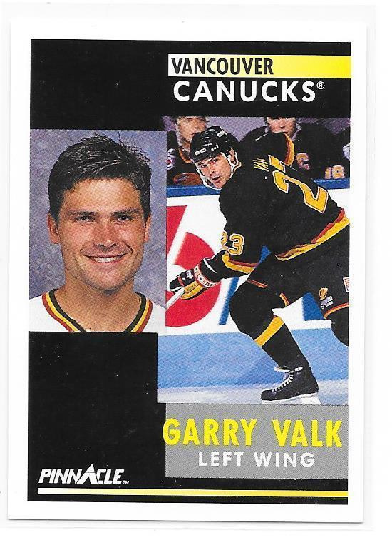 1991-92 Pinnacle #291 Garry Valk Vancouver Canucks