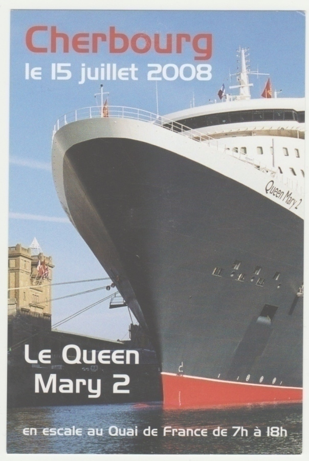 Laivakortti Queen Mary II vierailu Ranskassa