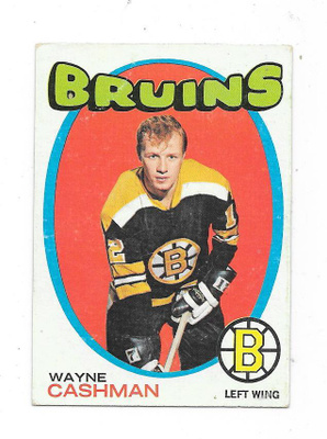 1971-72 Topps #129 Wayne Cashman , Boston Bruins