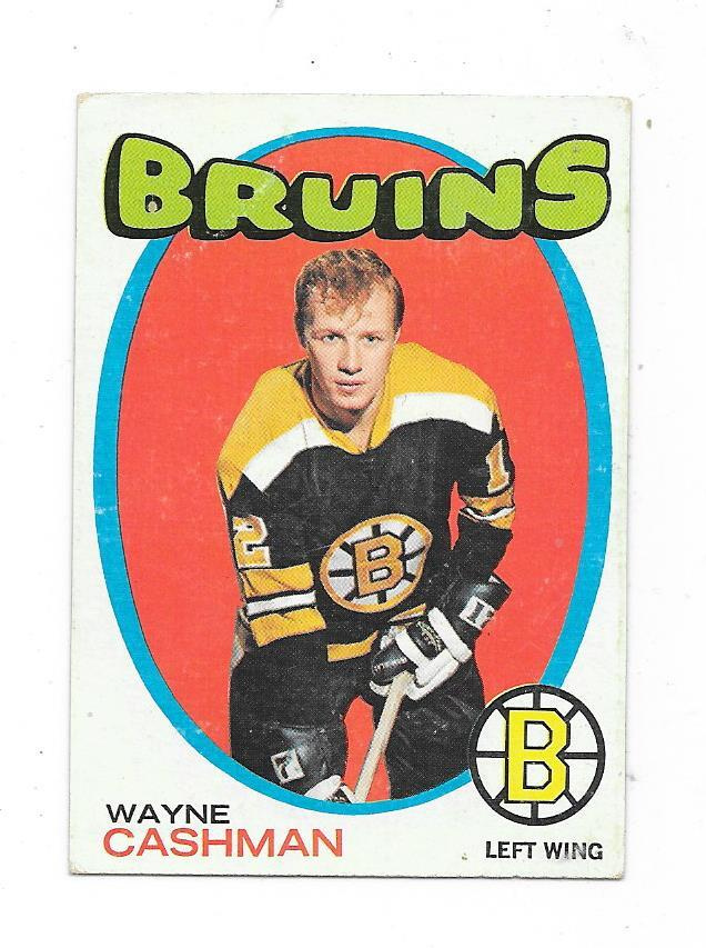 1971-72 Topps #129 Wayne Cashman , Boston Bruins