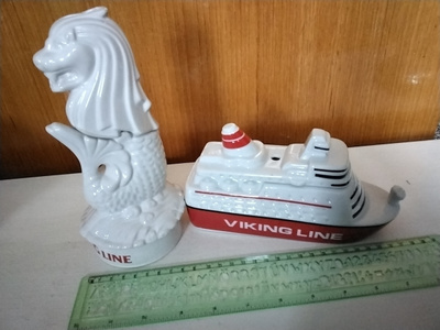 Viking Line keraamiset purkit/drinkkiastiat