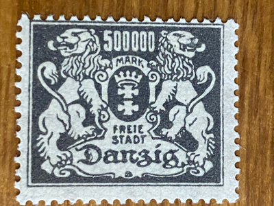 SAAKSA DANZIG 1923 MERKKI**