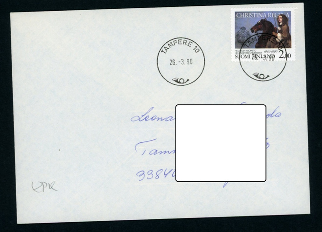 FDC 1990 Helsingin yliopisto 2 mk Tampere-leima