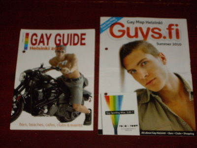 Gay Guide Helsinki 2007 ja Guys.fi Map Helsinki summer 2010