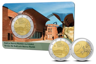 ** SUOMI 2€ 2026 Raili ja Reima Pietilä BU kortissa **