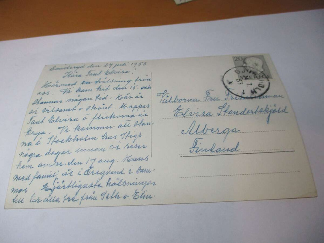 1953 Ruotsi kortti Espooseen