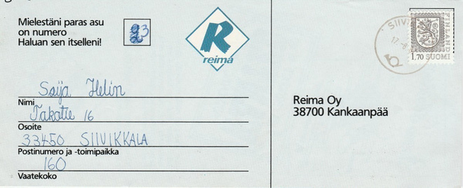 Postileima, SIIVIKKALA