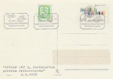ERIKOISLEIMA , Postikortin päivät, Apollo 2.5.1987