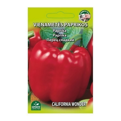 Paprika "California Wonder" - siemenet #