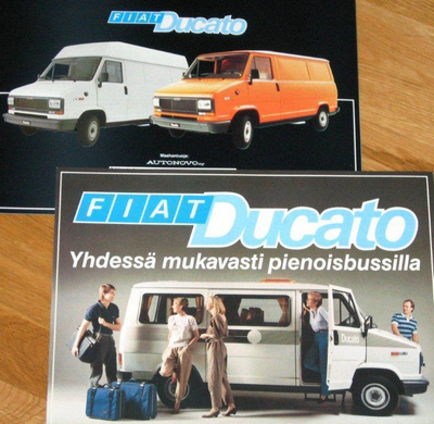 1984 Fiat Ducato pikkubussi esite - suom - bus bussi