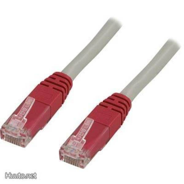 Deltaco RJ45 ristiinkytketty Cat5e UTP kaapeli, 5m *UUSI*