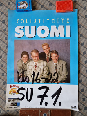 Solistiyhtye Suomi Keikkajuliste 60×42cm
