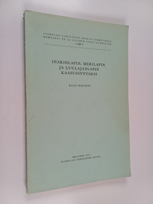 Raija Bartens : Inarinlapin, Merilapin ja Luulajanlapin k...