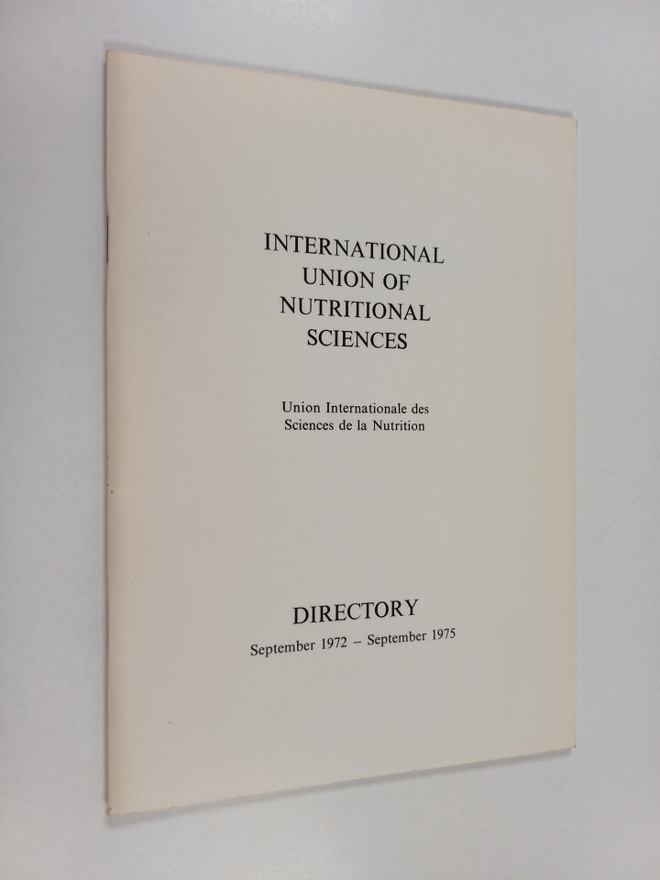 International union of nutritional sciences directory : s...