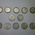 Ruotsi 12kpl 1kruunun hopearahoja v.1945-1967 - pikkukuva 2