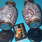 2 x CLOISONNE KORISTEVAASI / Maljakko / Uurna - pikkukuva 4