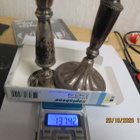 Kynttilänjalkoja HOPEAA 137gr - pikkukuva 3