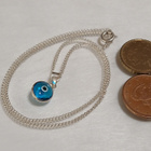 Hopea Pahasilmä riipus, Evil eye riipus panssari ketjulla - pikkukuva 2