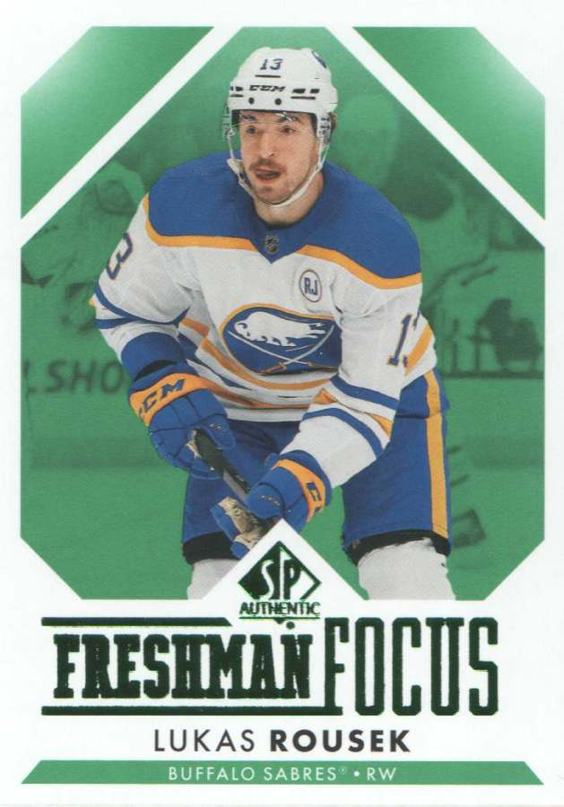 2023-24 SP Authentic Freshman Focus Green #FF37 Lukas Rousek