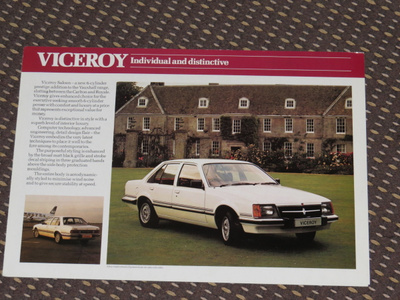 1980 Vauxhall Viceroy esite - KUIN UUSI