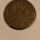 Harvinainen Ruotsi 2 öre 1925 kolikko laminaatiovika - pikkukuva 2