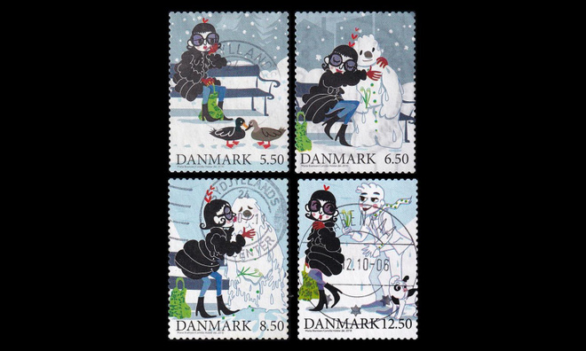 Tanska 1624-7 o Talvisatu (13¼:13½) (2010)