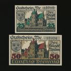Saksa Notgeld 25, 50 Pfennig, Norden 7.4.1919 - pikkukuva 1
