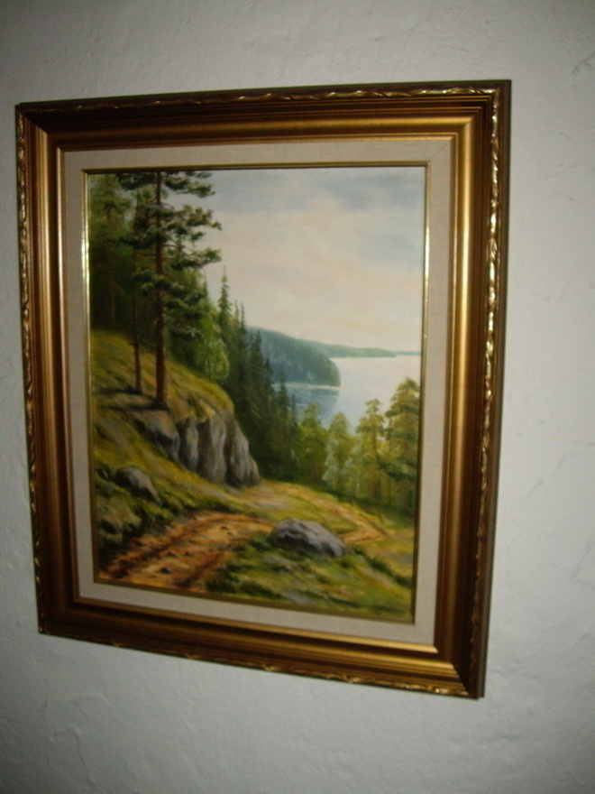 Tapio Junnonen  KANSALLISMAISEMA  öljy 66x56cm